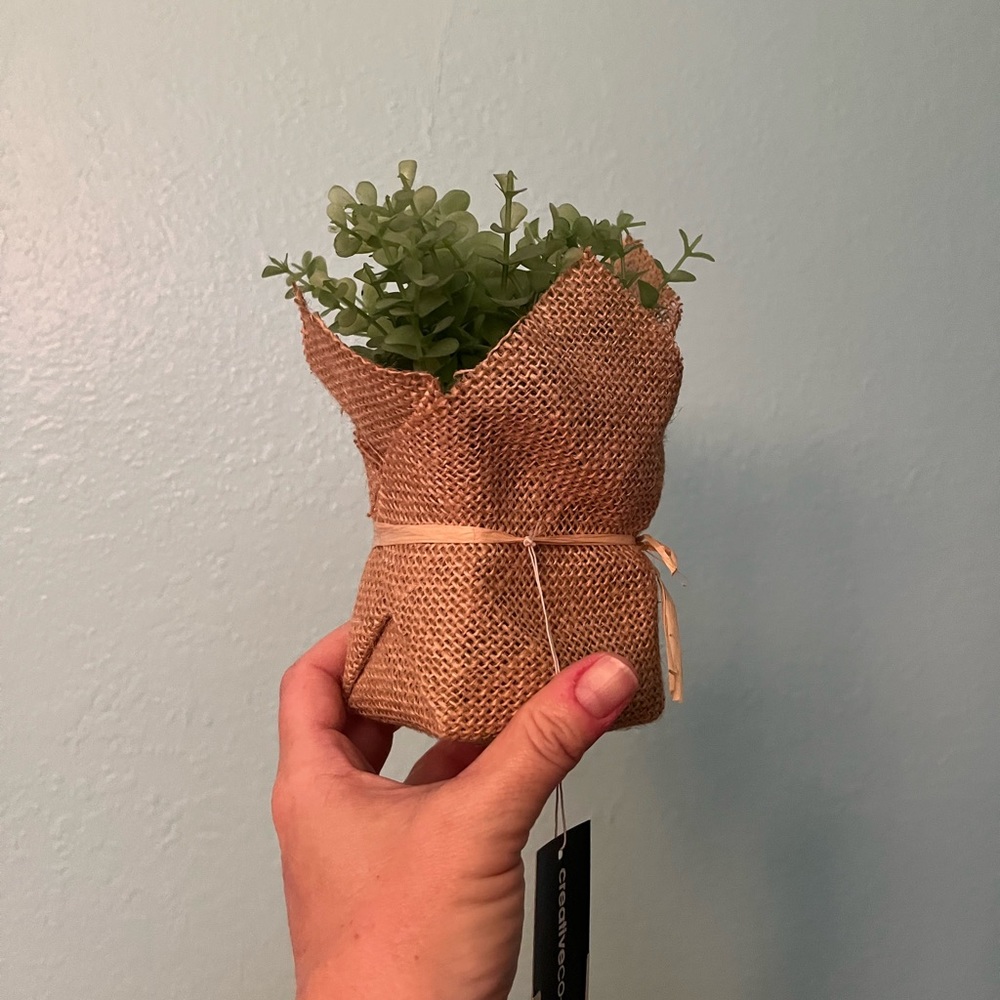 Faux greenery